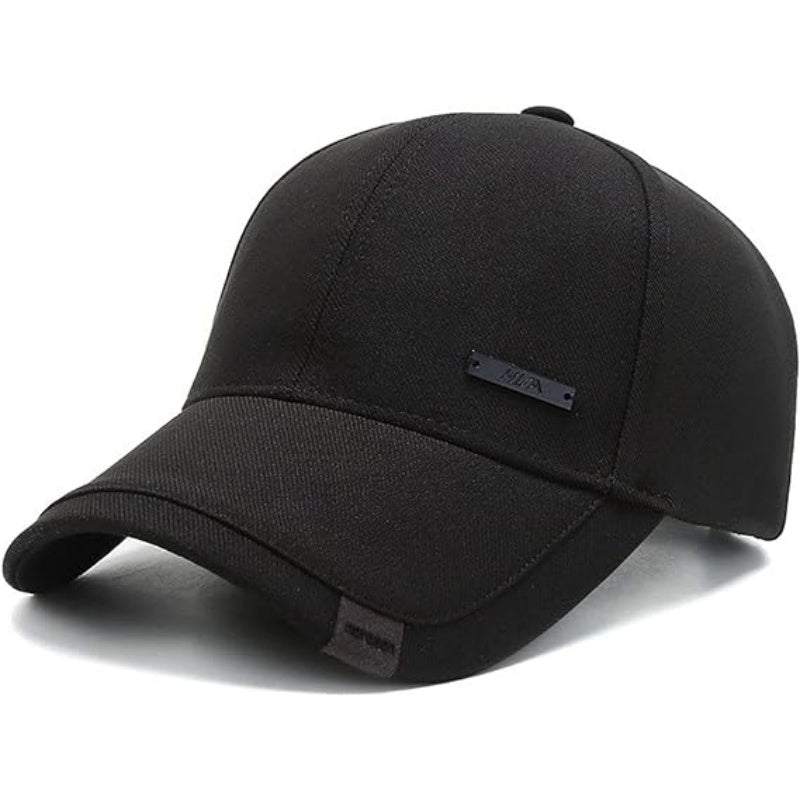 Cotton Dad Hat with Double Layer Peaks Adjustable Baseball Cap Trendy Trucker Hat for Mens Headwear